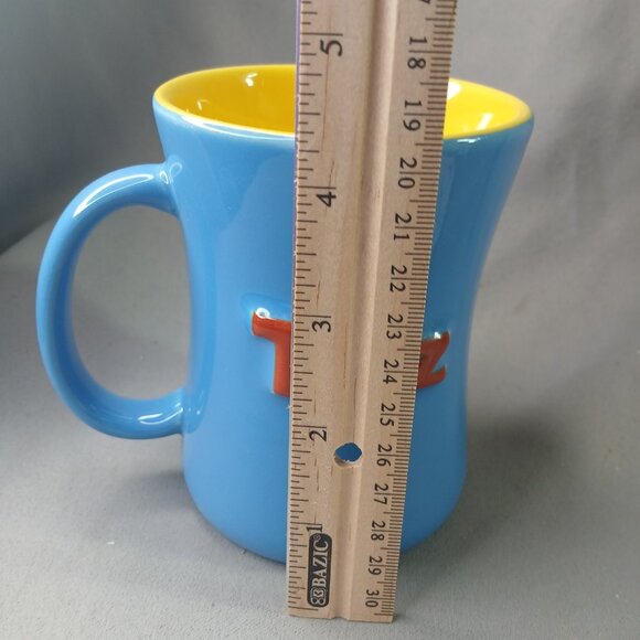 Looney Tunes Tasmanian Devil TAZ 3d Coffee Mug Tea Cup Vintage Stoneware Blue - Picture 7 of 8